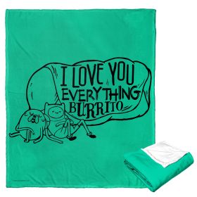 Adventure Time Silk Touch Throw Blanket, 50" x 60", Everything Burrito