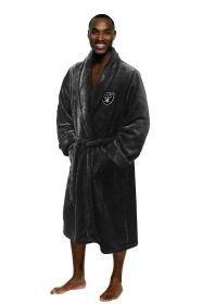 Raiders OFFICIAL NFL Men's L/XL Silk Touch Bath Robe; 26" x 47"