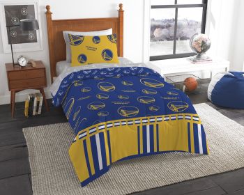 Warriors OFFICIAL NBA Twin Bed In Bag Set