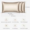 Silk Pillowcase for Hair and Skin;  22 Momme 100% 6A Soft Silk Pillow Case with Hidden Zipper;  600 Thread Count;  Dual Sided Silk Fabrics/Wood Pulp F