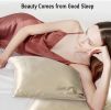 Silk Pillowcase for Hair and Skin;  22 Momme 100% 6A Soft Silk Pillow Case with Hidden Zipper;  600 Thread Count;  Dual Sided Silk Fabrics/Wood Pulp F