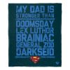 Superman Silk Touch Throw Blanket, 50" x 60", DC Strongest Dad Blue