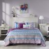 Reversible Quilt Set with Throw Pillows