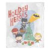 DC Comics Justice League Silk Touch Throw Blanket, 50" x 60", Holiday Heroes