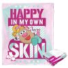 Hasbro Potato Head Silk Touch Throw Blanket, 50" x 60", Happy in my Own Skin