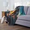 Star Wars: The Mandalorian; Nightfall Aggretsuko Comics Silk Touch Throw Blanket; 50" x 60"