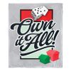 Hasbro Monopoly Silk Touch Throw Blanket, 50" x 60", Own It All