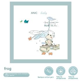 Summer Baby Bamboo Cotton Gauze Cover Blanket (Option: Frog)