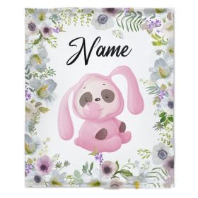 Personalized Name Flannel Milestone Blanket (Option: 22style-100X150cm)