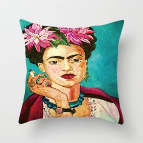 New Self-painted Cushion Cover Pillowcase (Option: DRD8012-45x45cm)