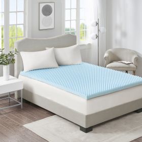 All Season Reversible Hypoallergenic Cooling Mattress Topper (Color: as Pic)