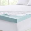 Hypoallergenic 3" Cooling Gel Memory Foam Mattress Topper with Removable Cooling Cover