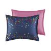 Rainbow Iridescent Metallic Dot Comforter Set